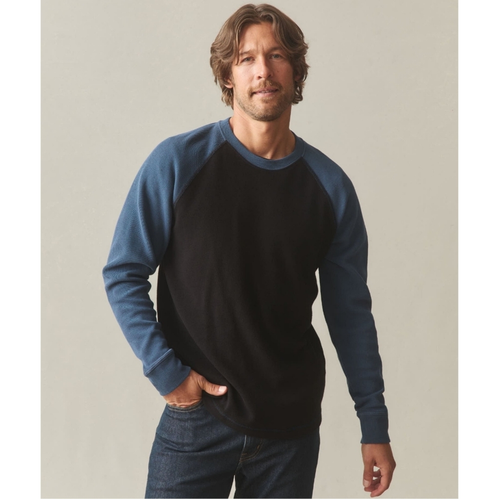 NWOT American Giant French Rib Raglan Colorblock Size M